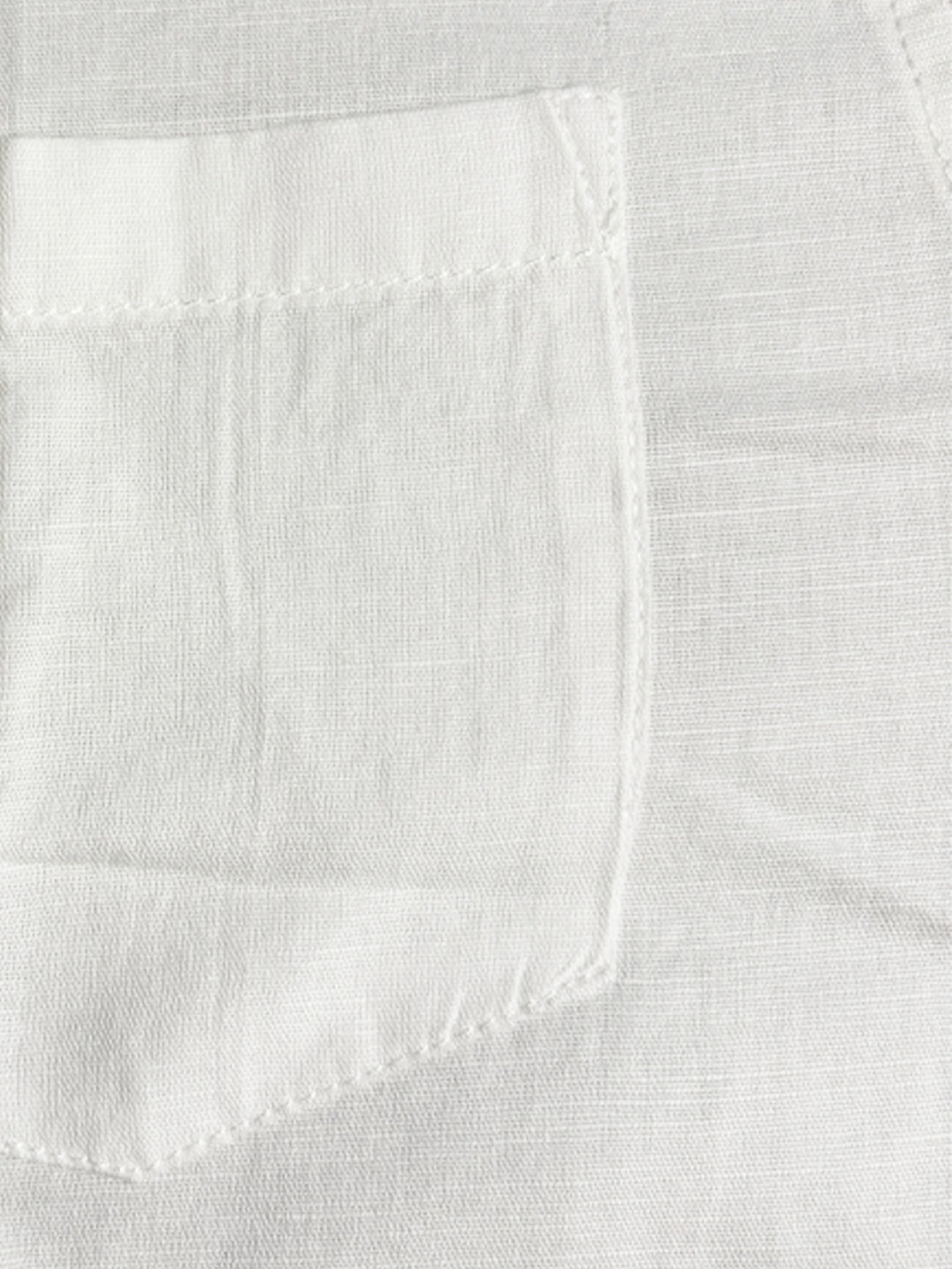 White Textured Casual Shirt