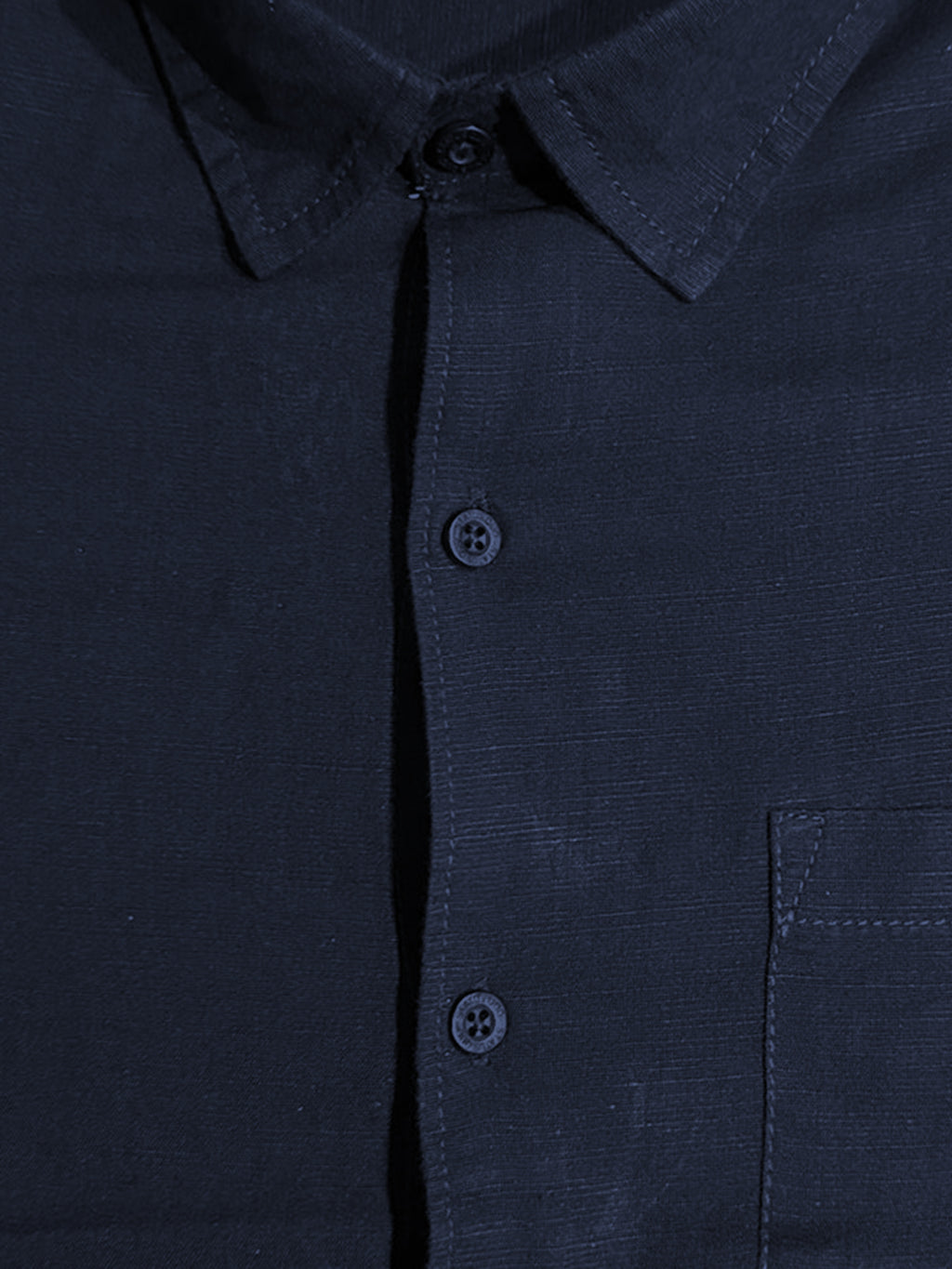 Navy Casual Half Sleeve Shirt