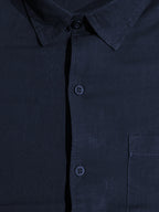 Navy Casual Half Sleeve Shirt