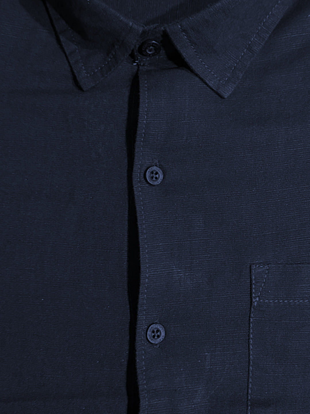 Navy Casual Half Sleeve Shirt