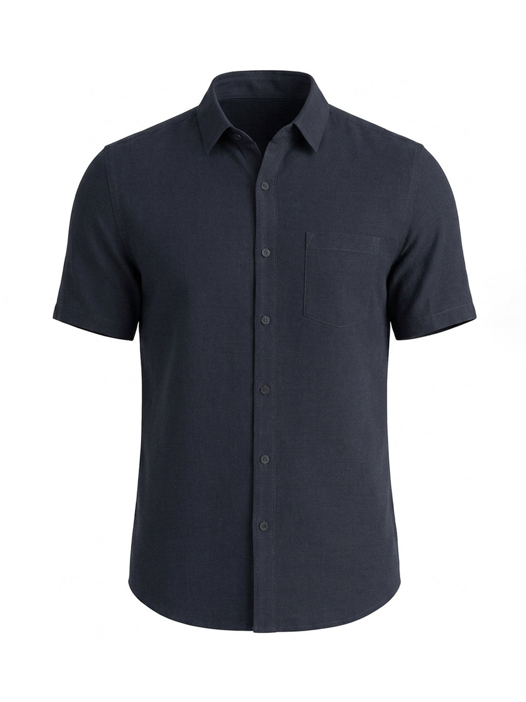 Navy Casual Half Sleeve Shirt