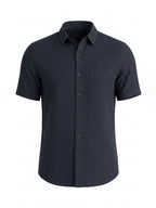 Navy Casual Half Sleeve Shirt