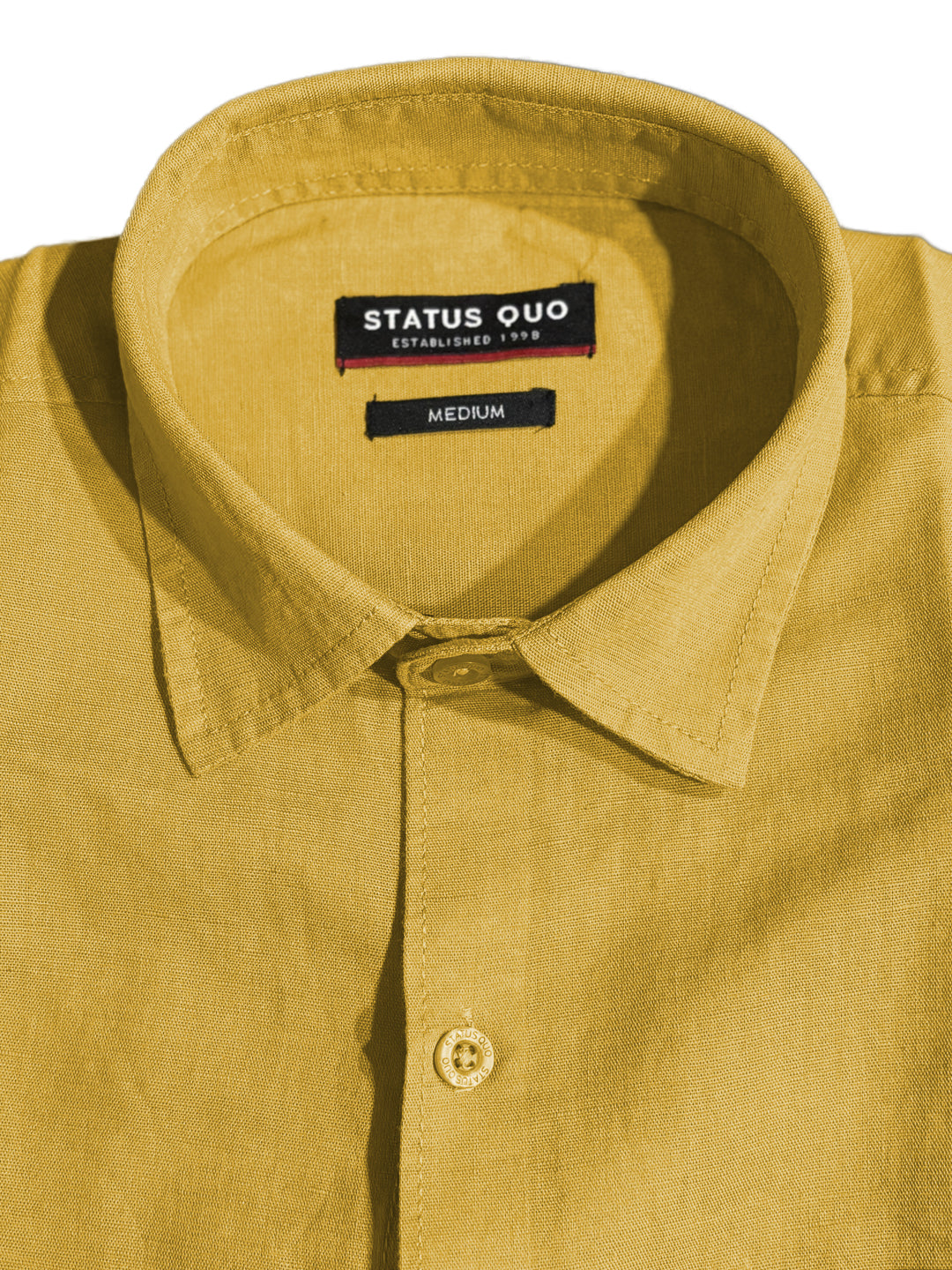 Mustard Casual Half Sleeve Shirt