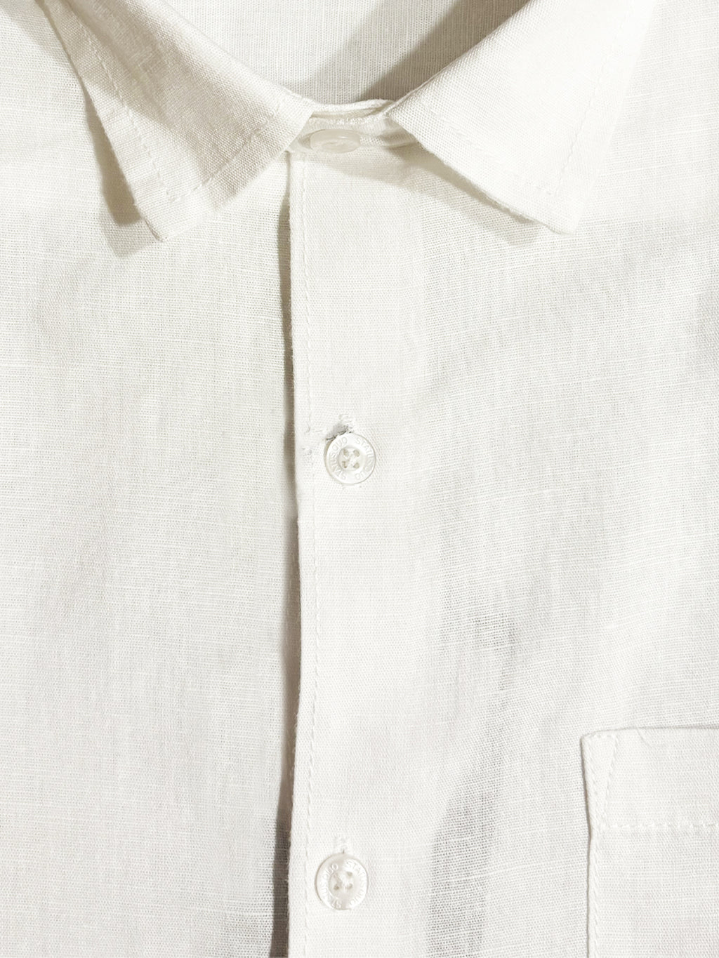 White Casual Half Sleeve Shirt