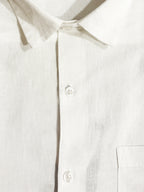 White Casual Half Sleeve Shirt