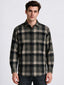 Brown Checked Cotton Shirt