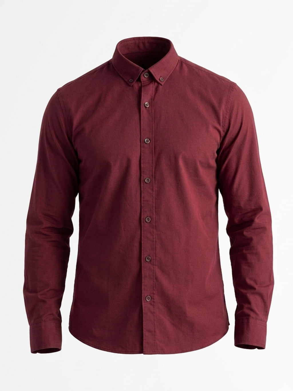 Wine Solid Casual Shirt