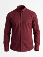 Wine Solid Casual Shirt