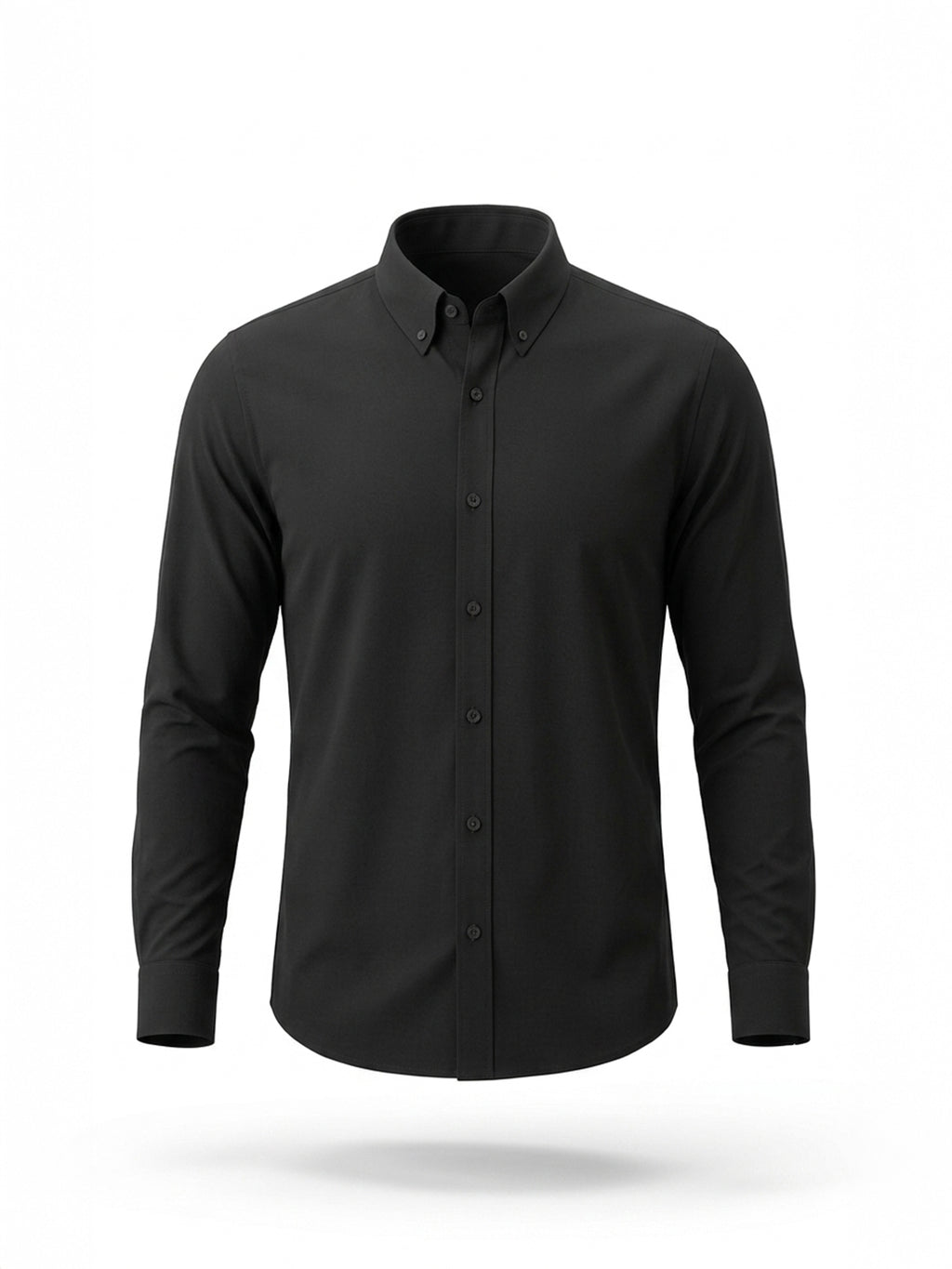 Black Solid Casual Shirt