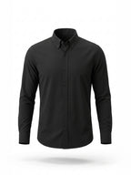 Black Solid Casual Shirt