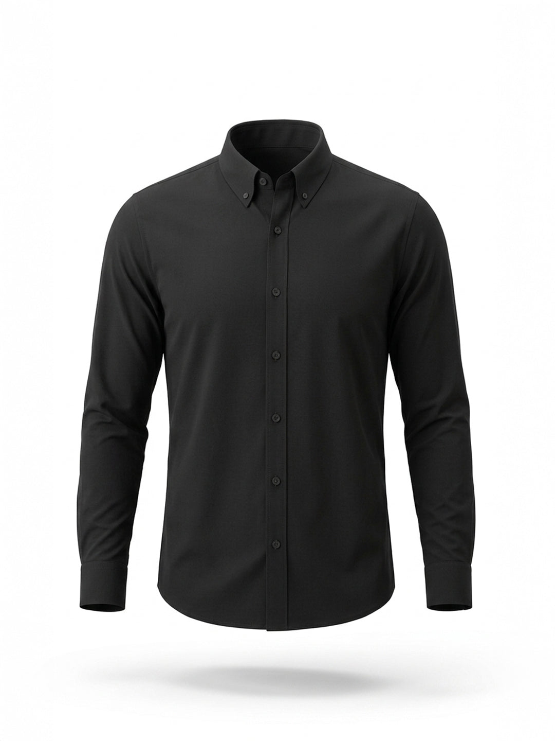 Black Solid Casual Shirt