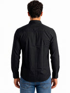 Black Solid Casual Shirt