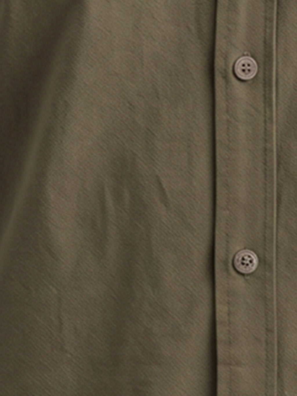 Olive Solid Casual Shirt