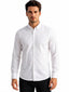 White Solid Casual Shirt
