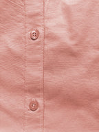 Solid Pink Forest Button-Down Casual Shirt