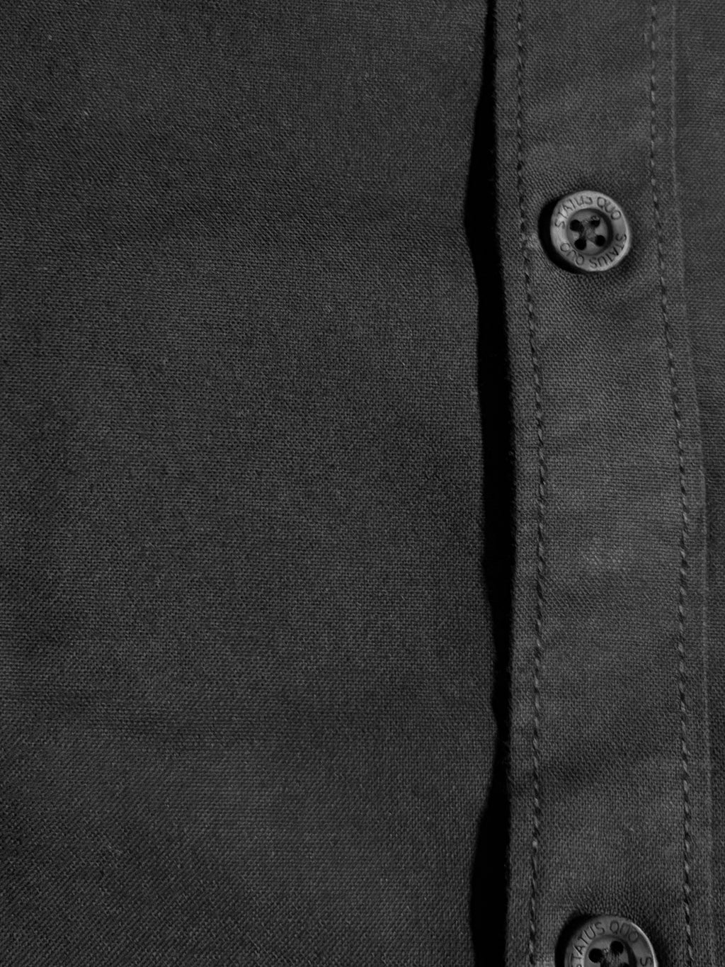 Solid Navy Button-Down Casual Shirt