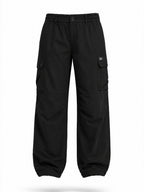 Solid Baggy Fit Cargo Pants