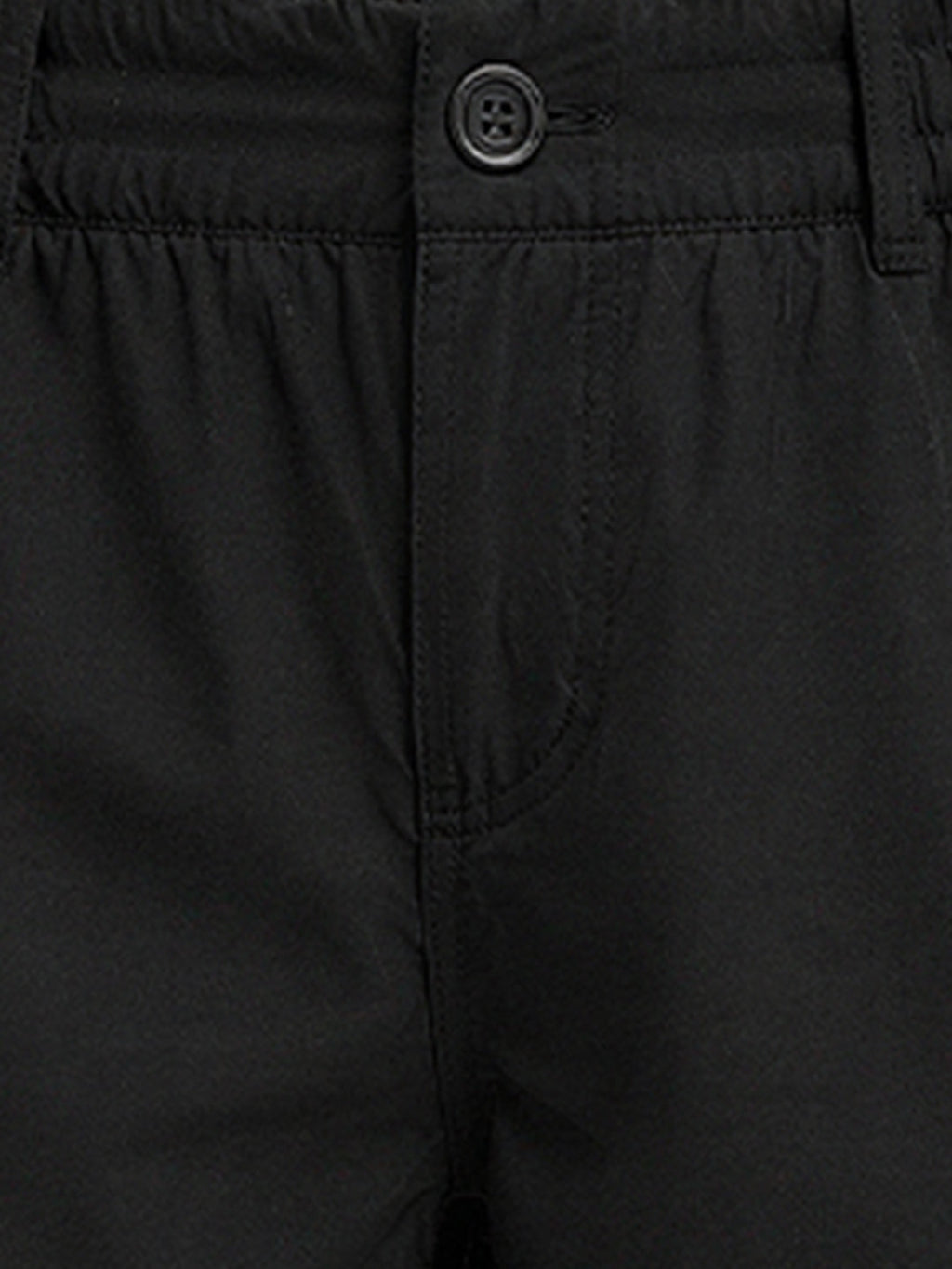 Solid Baggy Fit Cargo Pants