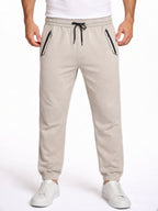 S. Grey Zip Pocket Track Pants