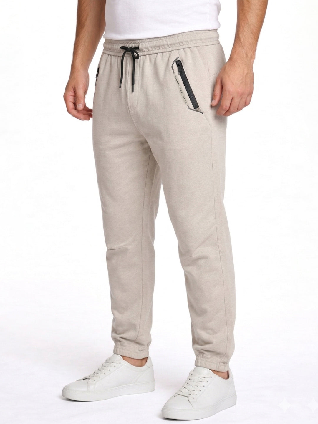 S. Grey Zip Pocket Track Pants