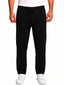 Black Solid Knit Track Pants