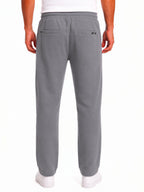 Light Grey Solid Knit Track Pants