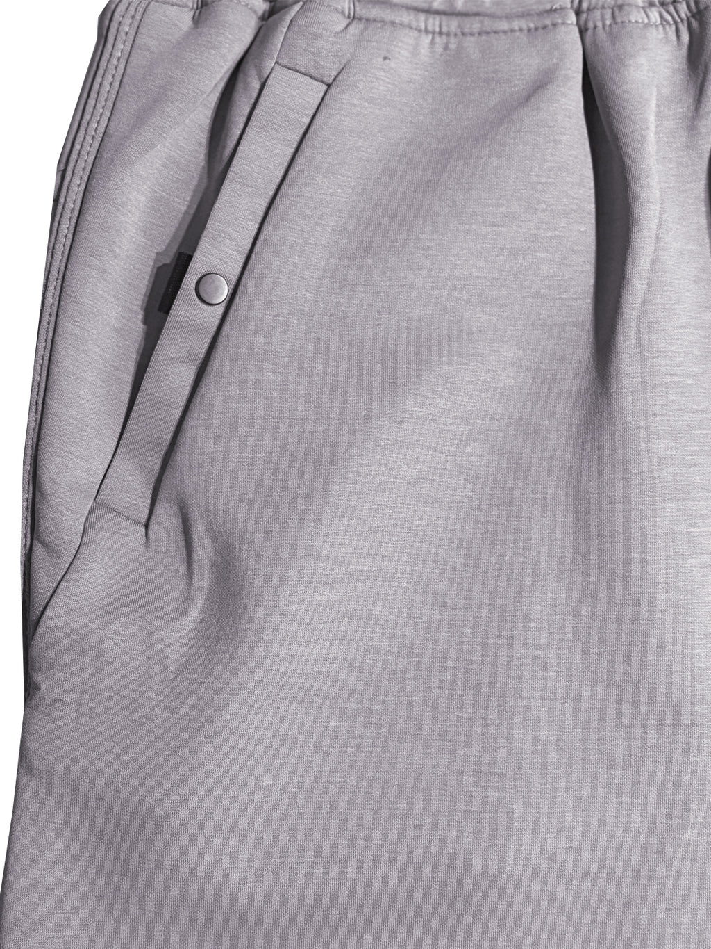 Light Grey Solid Knit Track Pants