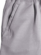 Light Grey Solid Knit Track Pants