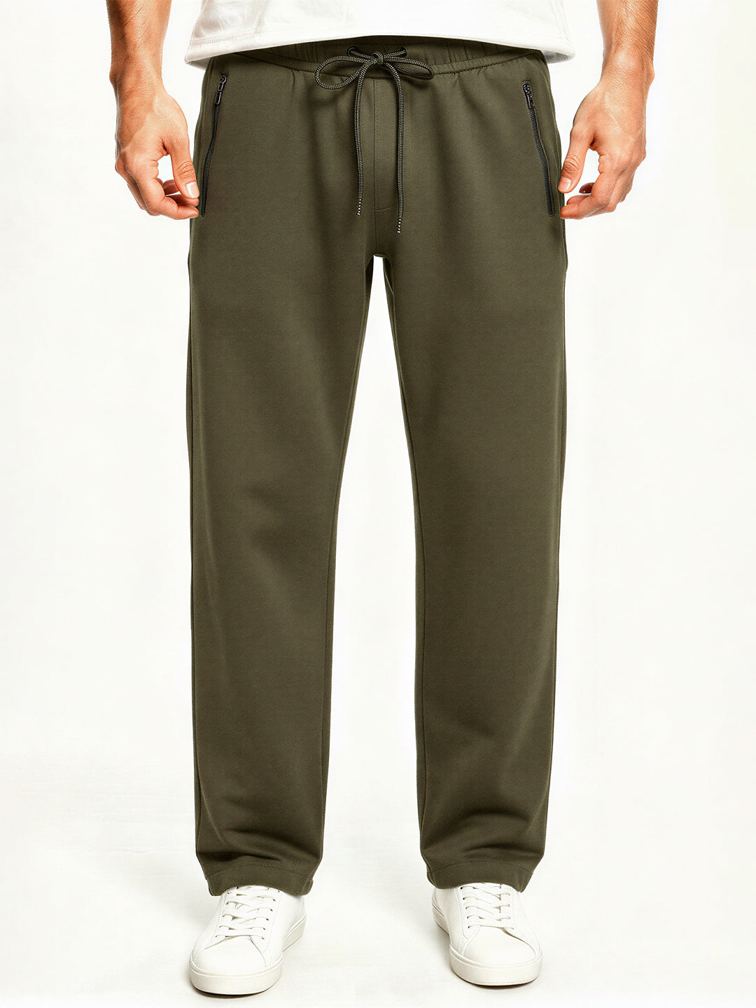 Olive Green Track Pants
