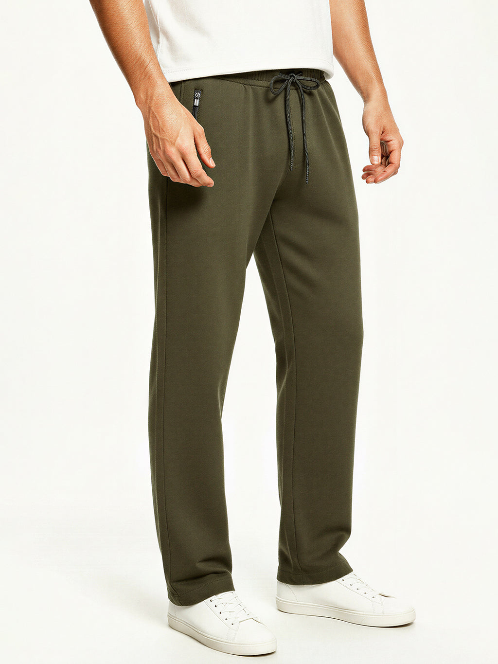 Olive Green Track Pants