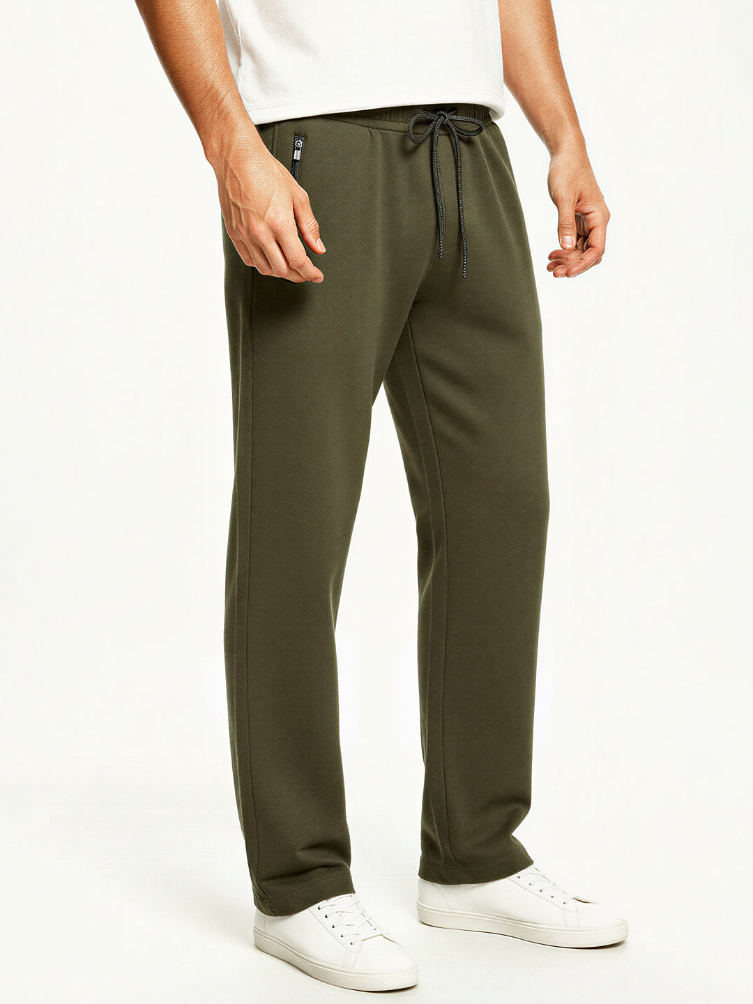 Olive Green Track Pants