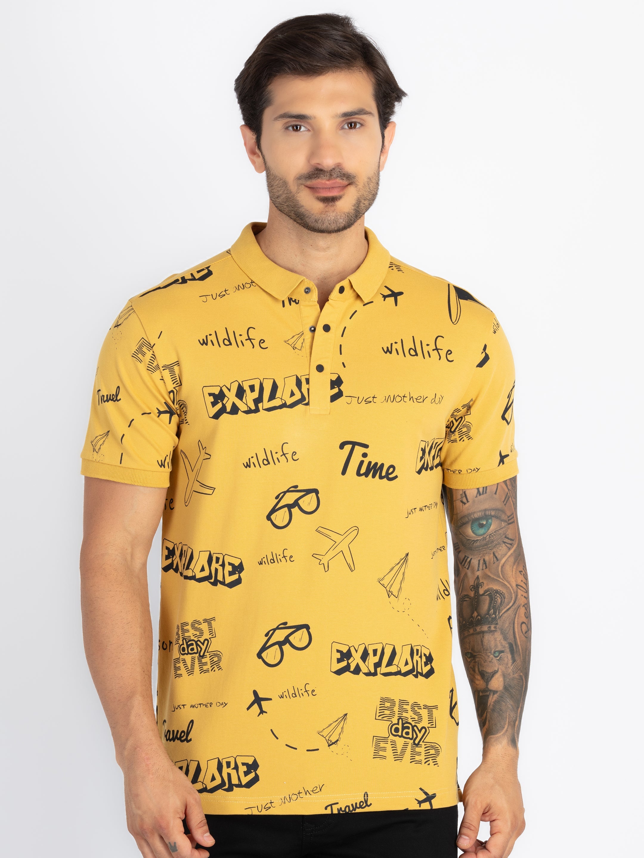 Status Quo |Men's Printed Polo T-shirt - S, M, L, XL, XXL