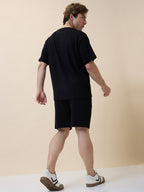 Men's Solid Round Neck Regular Fit Coordset