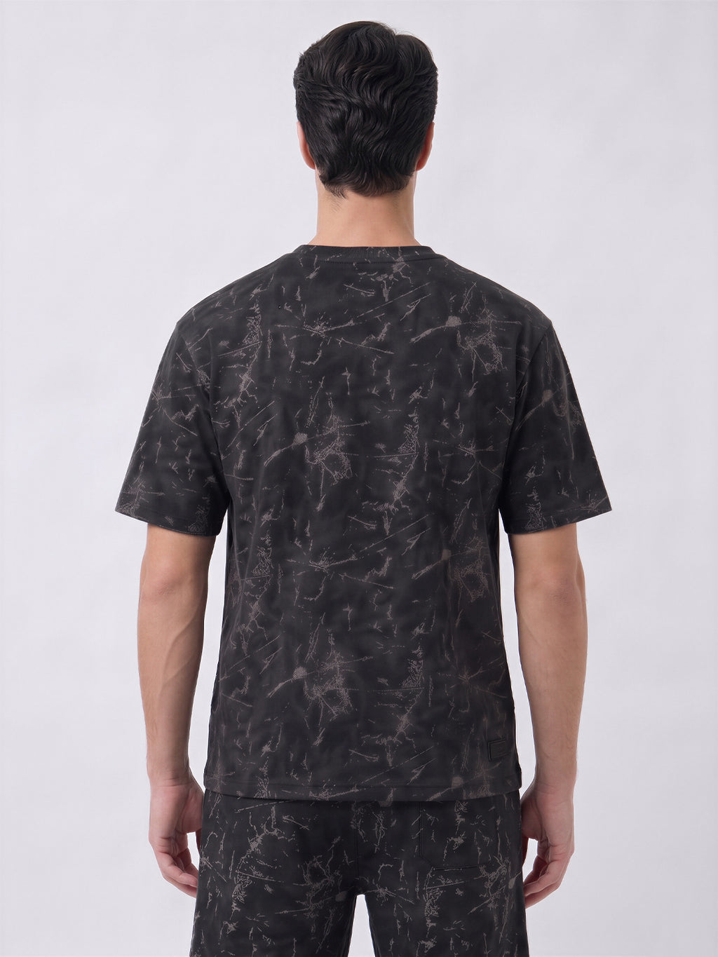 Black Abstract Printed Co-ord Set