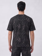 Black Abstract Printed Co-ord Set