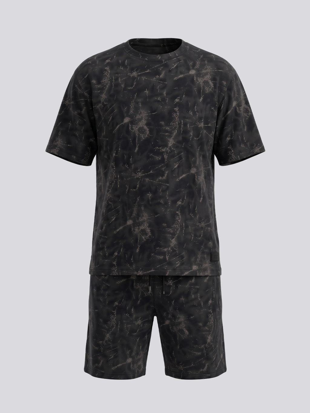 Black Abstract Printed Co-ord Set