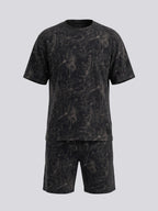 Black Abstract Printed Co-ord Set