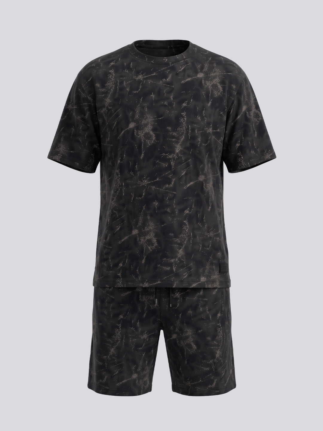 Black Abstract Printed Co-ord Set