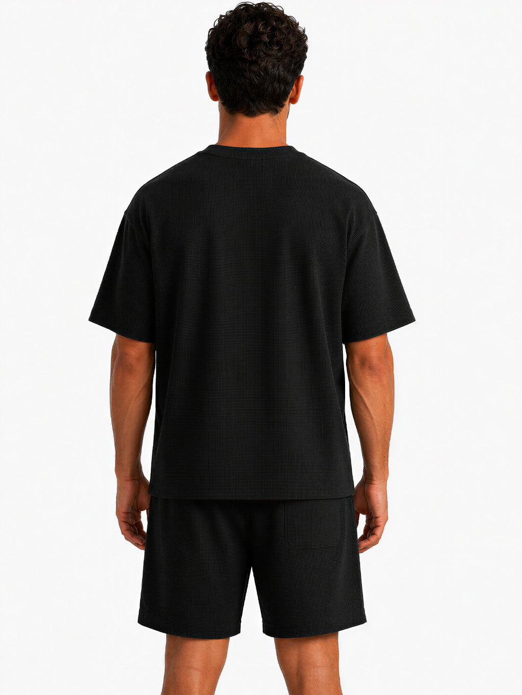 Black Textured Co-ord Set