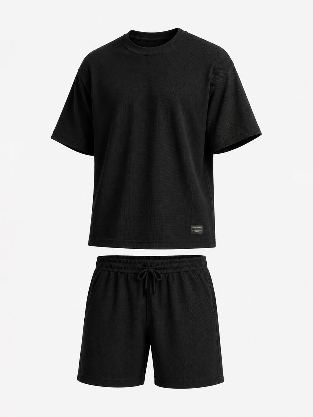 Black Textured Co-ord Set