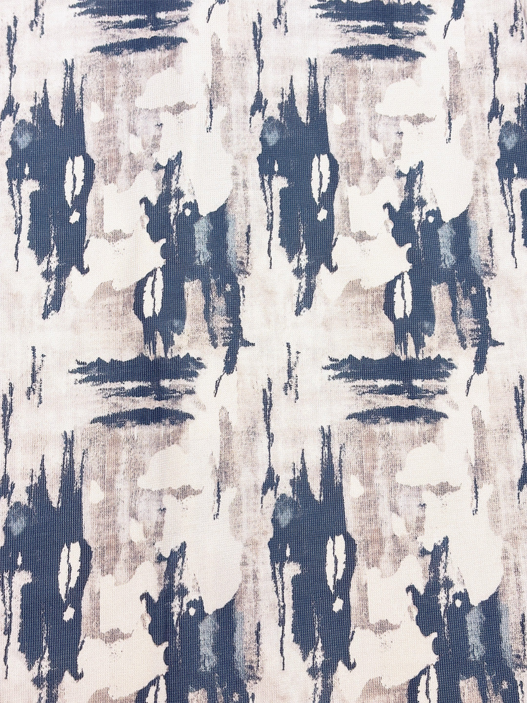 Abstract Print Shirt and Shorts Co-ord Set