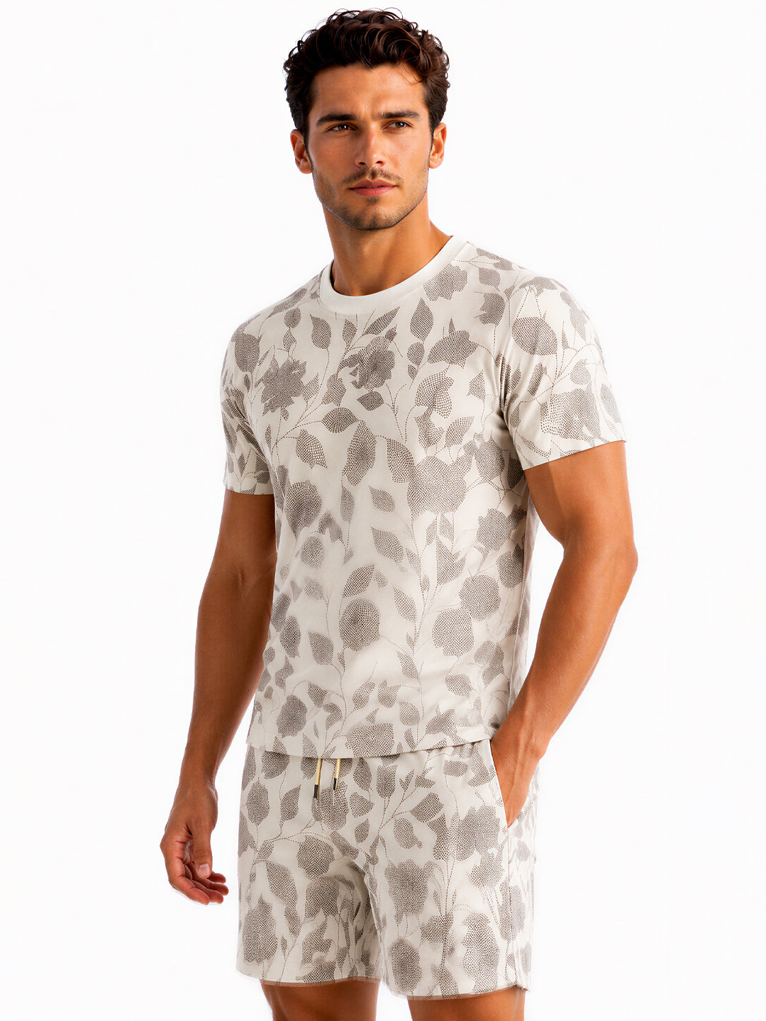 Off-White Floral Printed Co-ord Set
