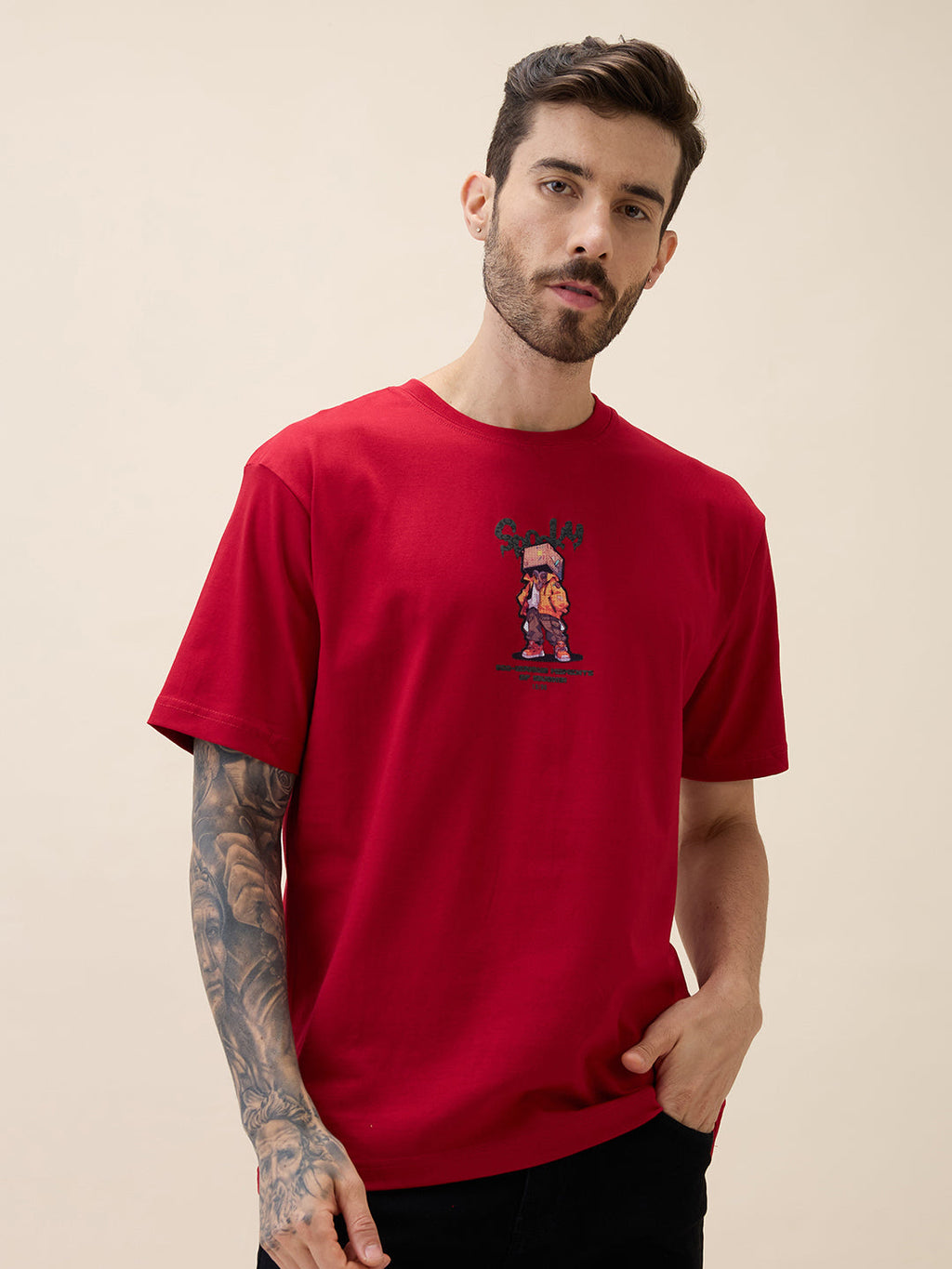 Status Quo |Men's Fashion Round Neck T-shirt Plus Size - 3XL, 4XL, 5XL