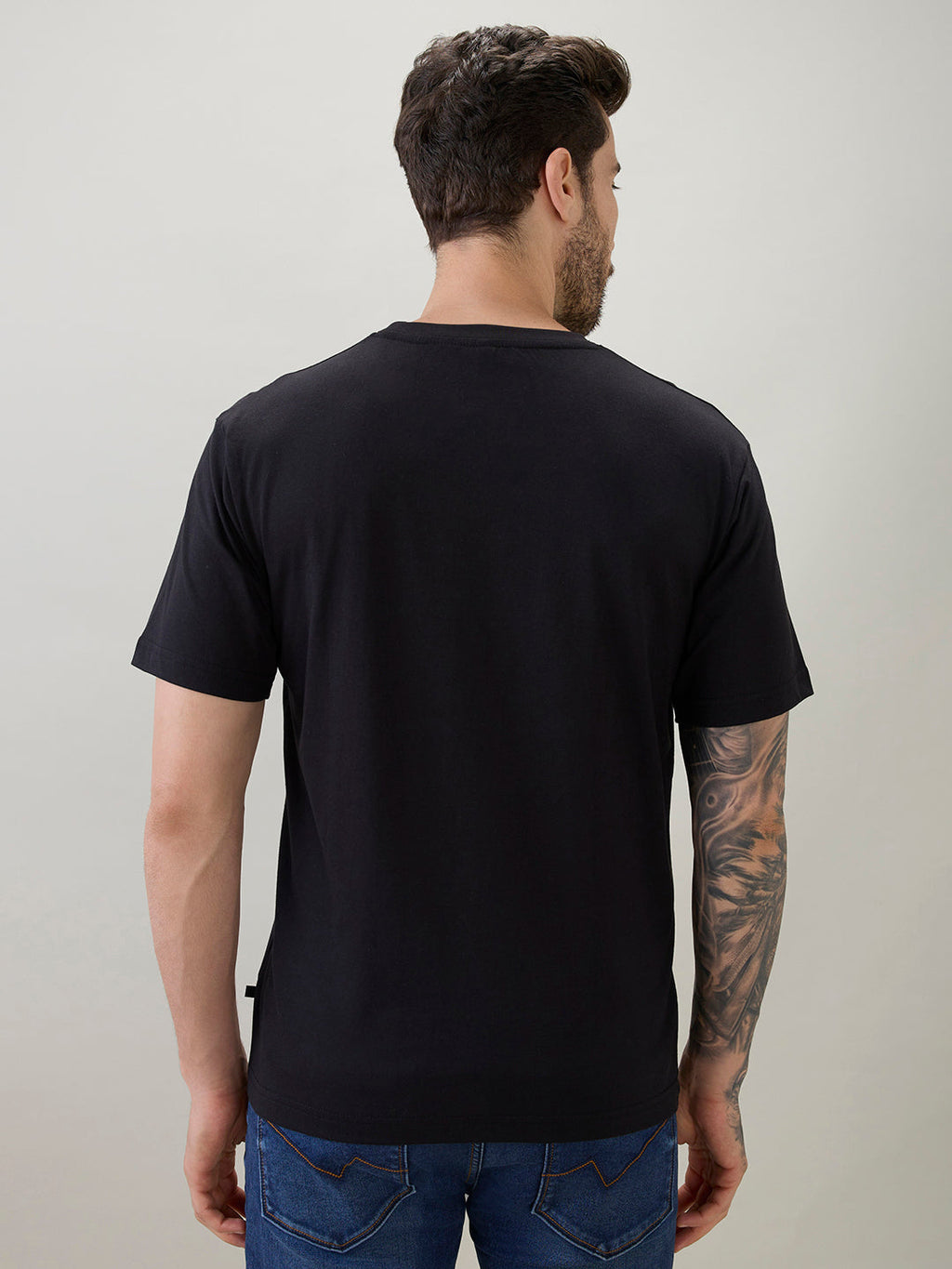 Men's Typography Chest Print Half Sleeves Regular Fit Polo T-Shirt
