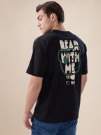 Black Bear Oversized Backprint Tshirt