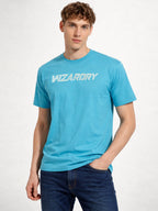 Mens All-Over Graphic Printed Half Sleeves Regular Fit Tshirt