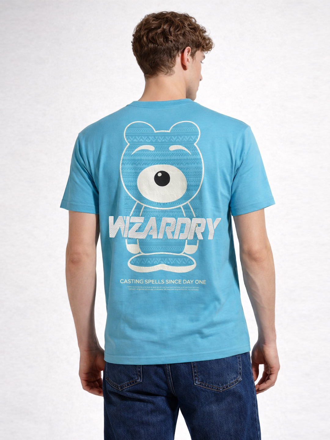 Mens All-Over Graphic Printed Half Sleeves Regular Fit Tshirt Secondary image