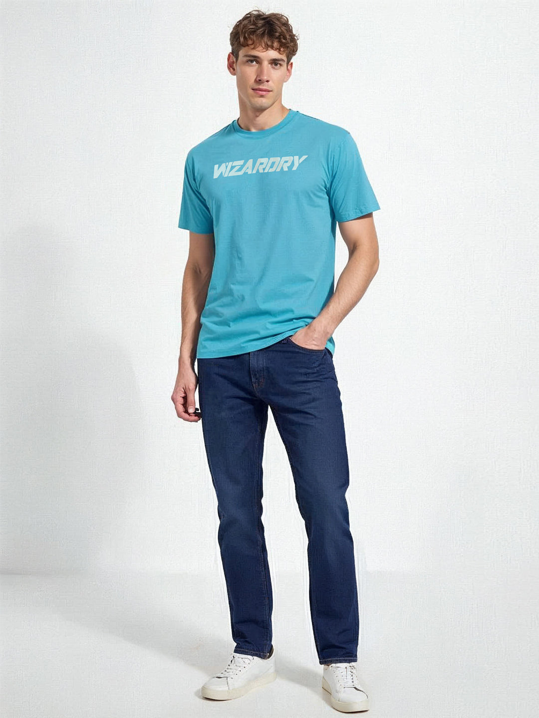 Mens All-Over Graphic Printed Half Sleeves Regular Fit Tshirt Main image