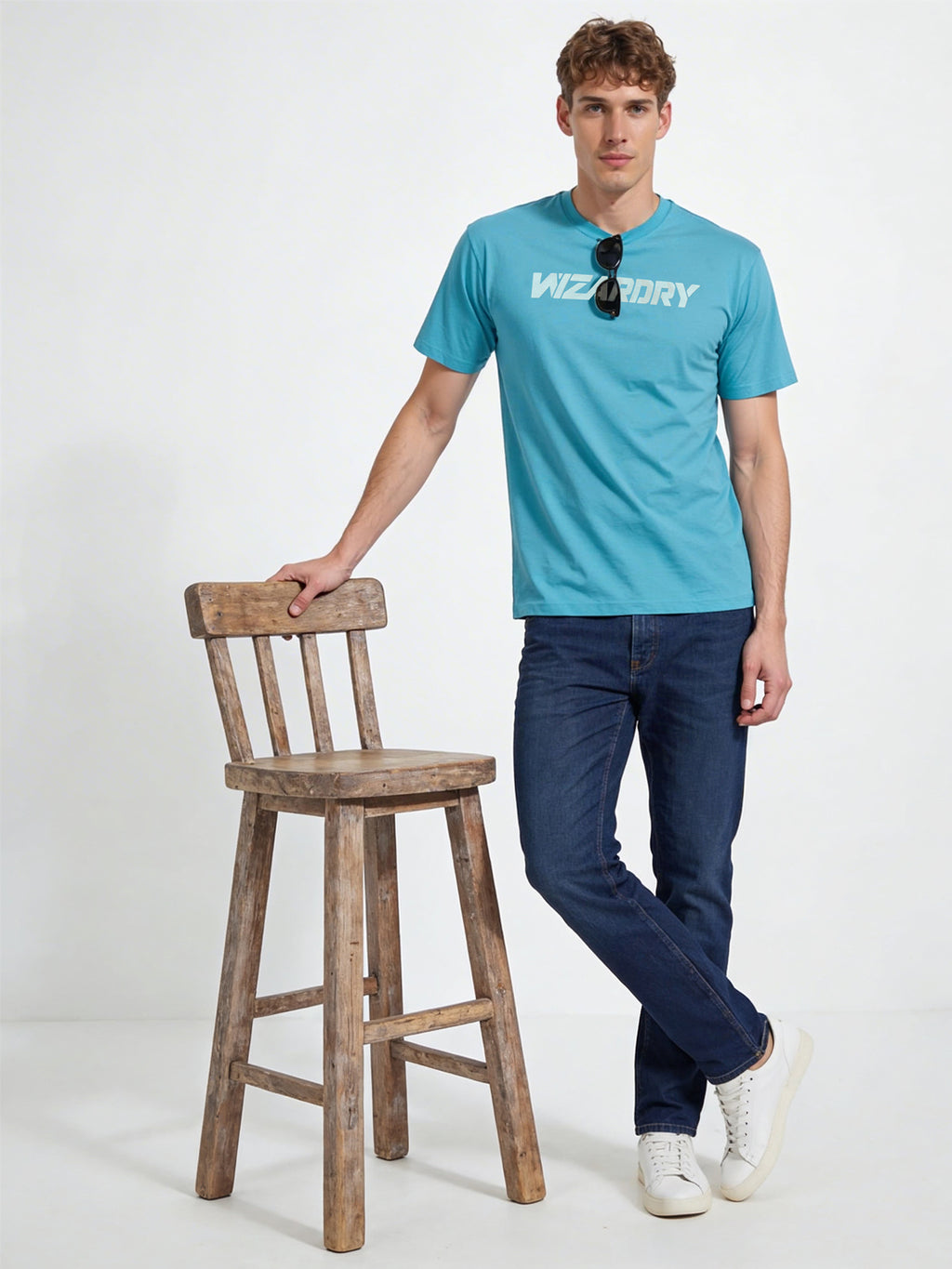 Mens All-Over Graphic Printed Half Sleeves Regular Fit Tshirt
