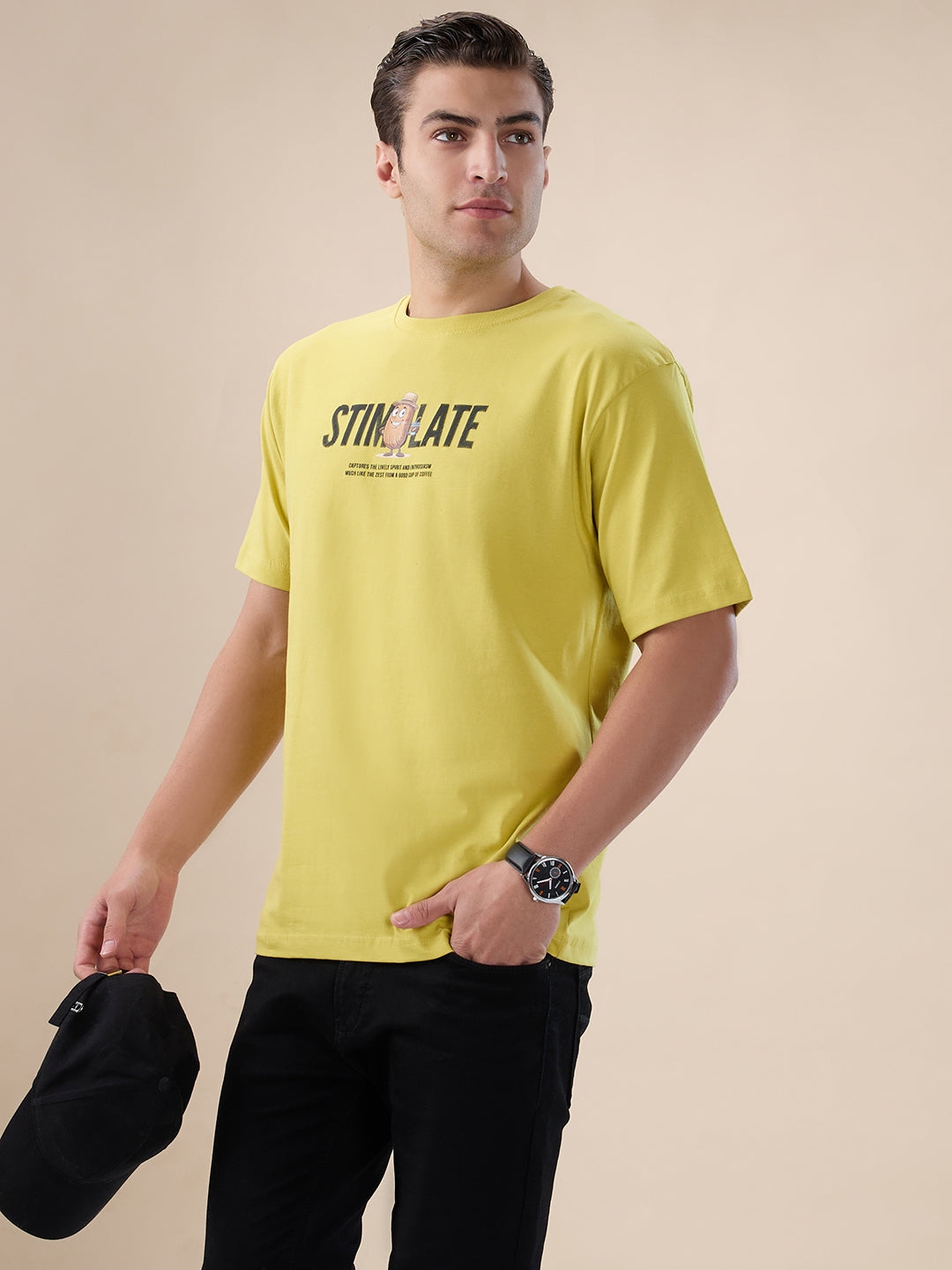 Lime Backprint Oversized T-Shirt